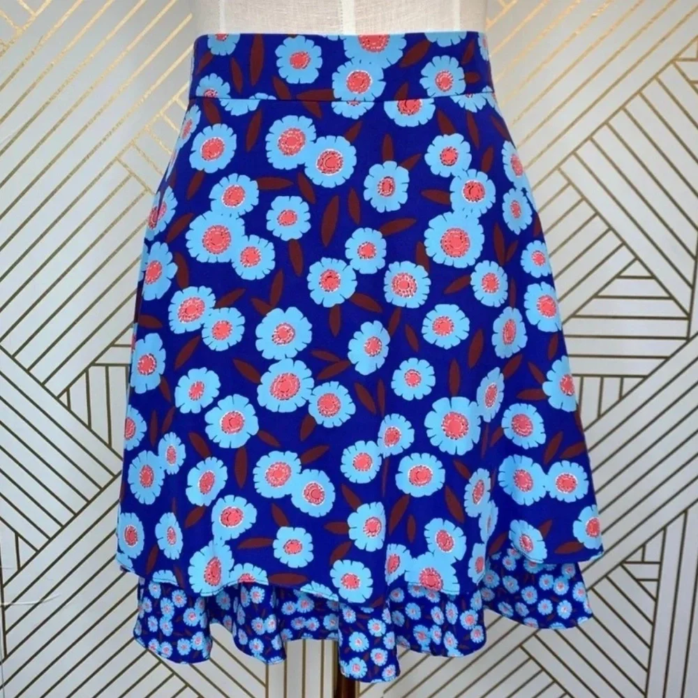 Kate Spade New York - Tangier Floral Double Layer Skirt Size 2 - Picture 7 of 17